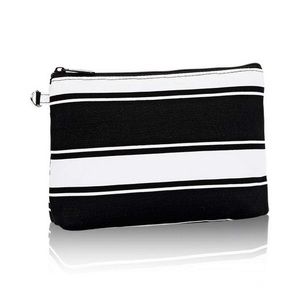 NWT Thirty One Mini Zipper Pouch ribbon stripe